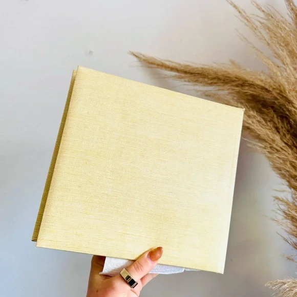 NEW VINTAGE HALLMARK 90s Y2K Beige Stripe Picture Album Photo Coffee Table Book - Picture 5 of 10